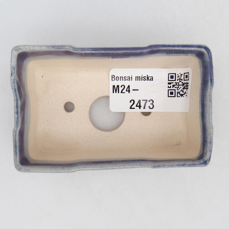Mini bonsai tál 7,5 x 4,5 x 2,5 cm, lila színű