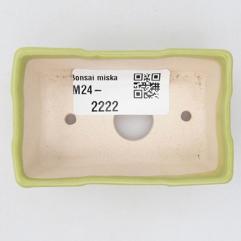 Mini bonsai tál 7,5 x 4,5 x 2,5 cm, zöld