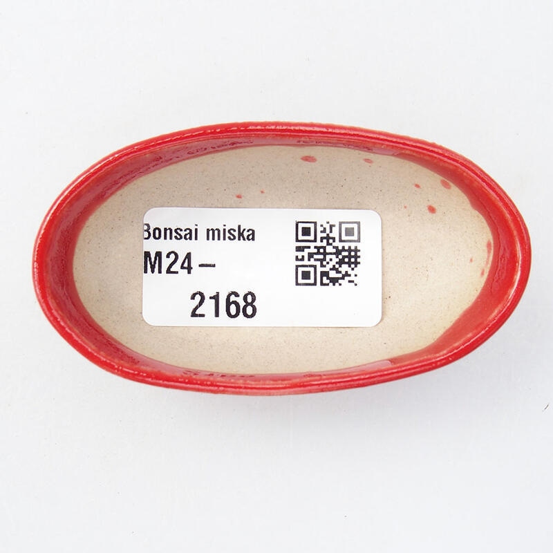 Mini bonsai tál 7 x 3,5 x 2 cm, piros színben