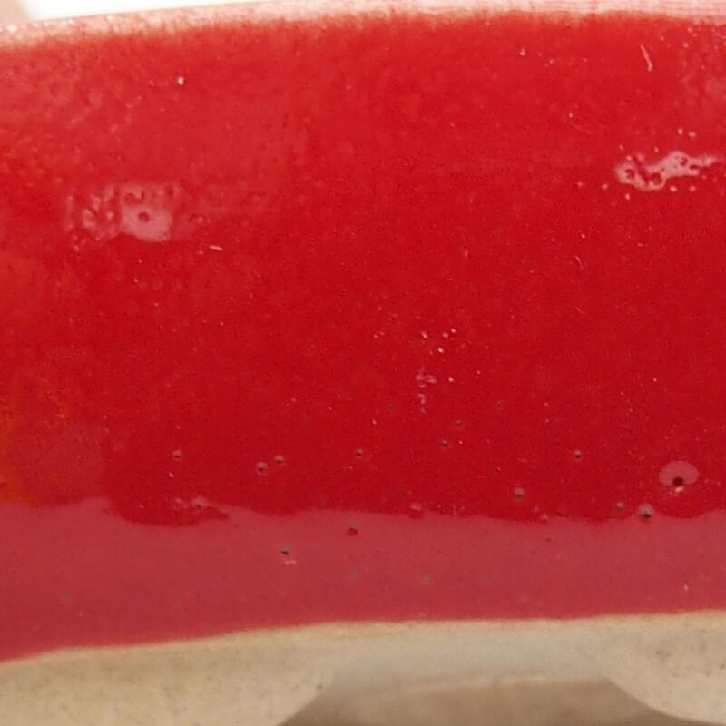 Mini bonsai tál 7 x 3,5 x 2 cm, piros színben