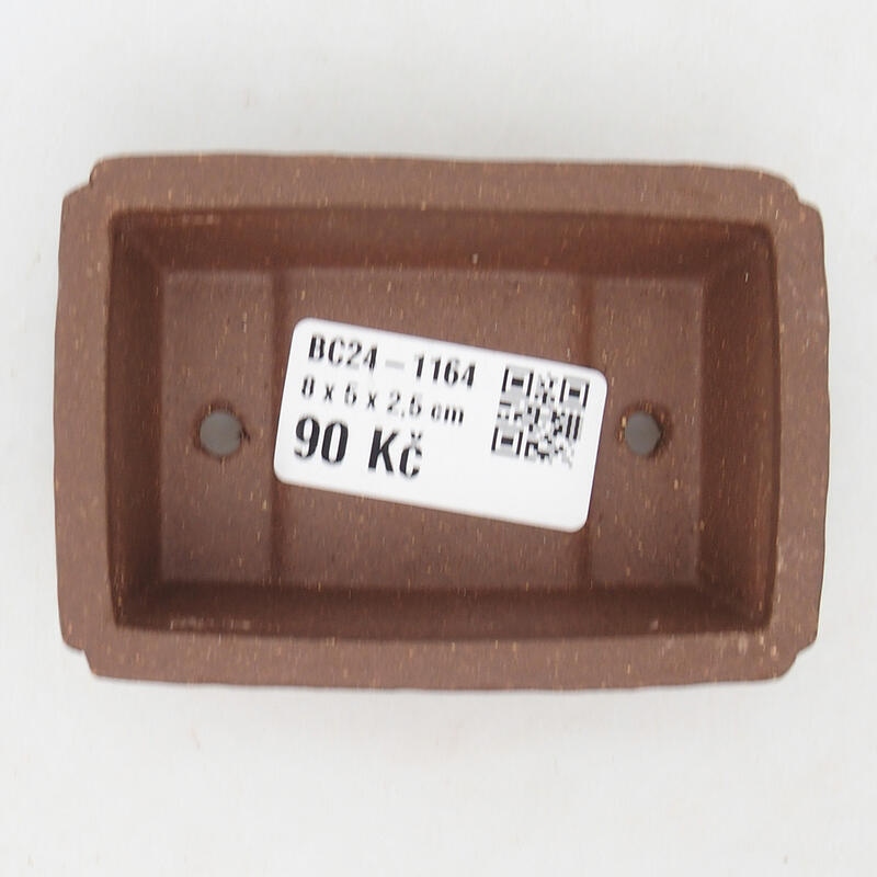 Mini bonsai tál 8,5 x 5 x 5 cm, barna