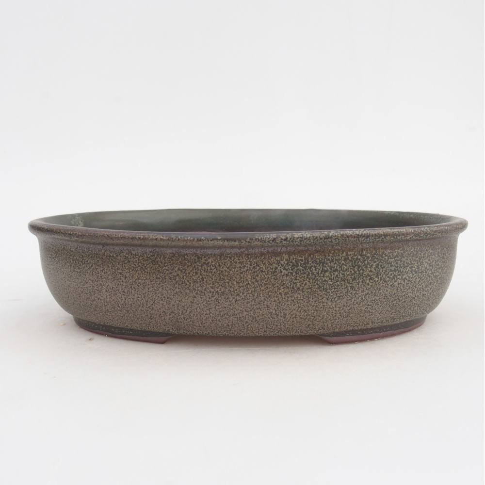 kerámia bonsai tál 21,5 x 17 x 5 cm, szürke