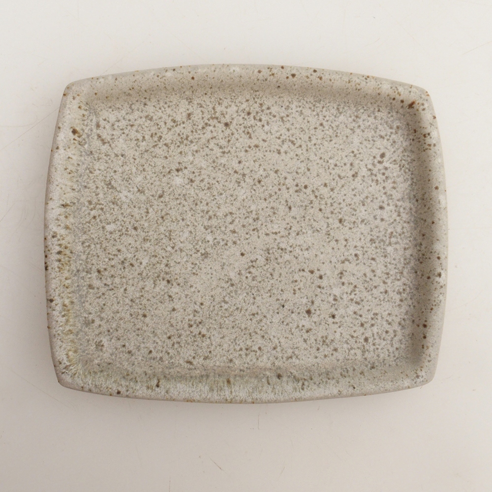 Kerámia csészealj H11 - 11,5 x 9,5 x 1 cm - bézs színű