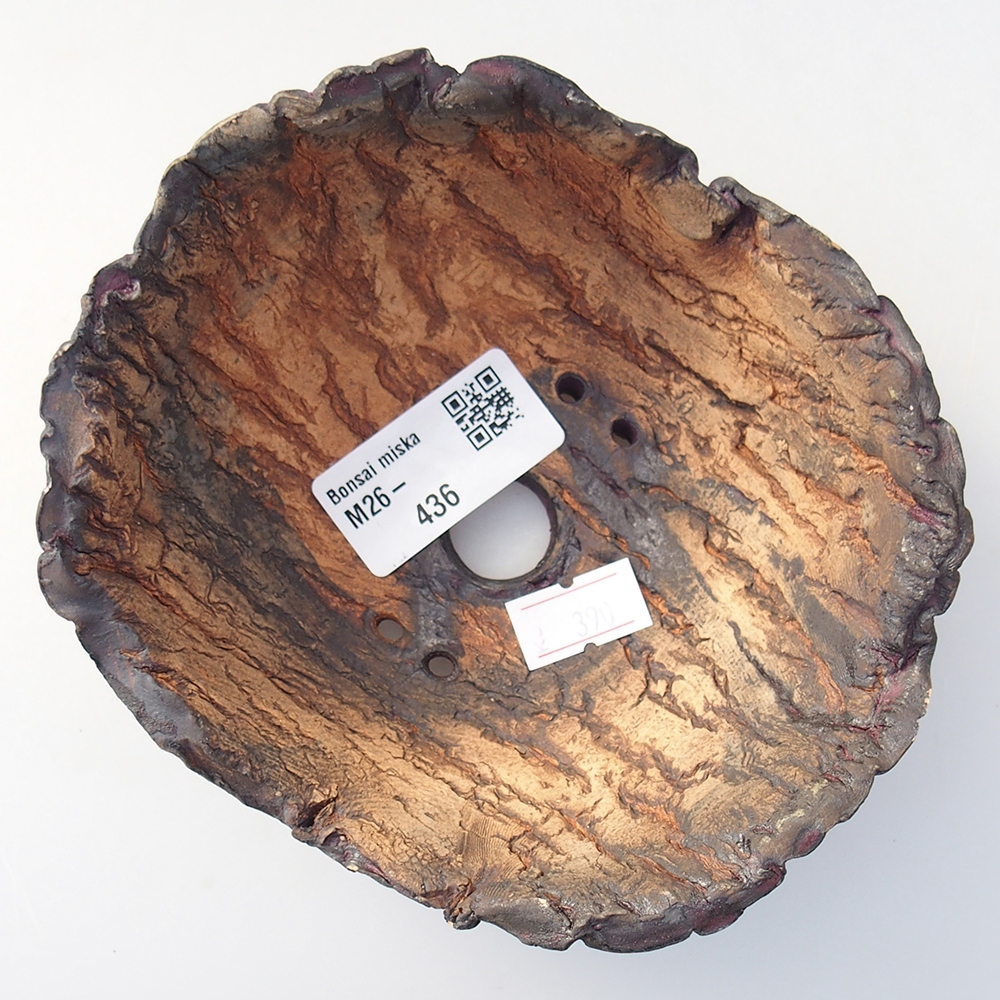 Kerámia kagyló 13 x 12,5 x 7 cm , lila színű