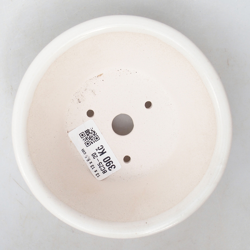 kerámia bonsai tál 13 x 13 x 6 cm, fehér színű