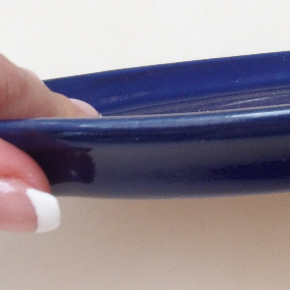 Kerámia tál H75 - 18,5 x 13 x 1,5 cm - kék