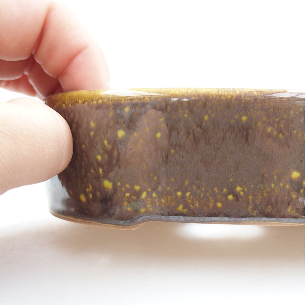 kerámia bonsai tál 22 x 17 x 5 cm, zöld