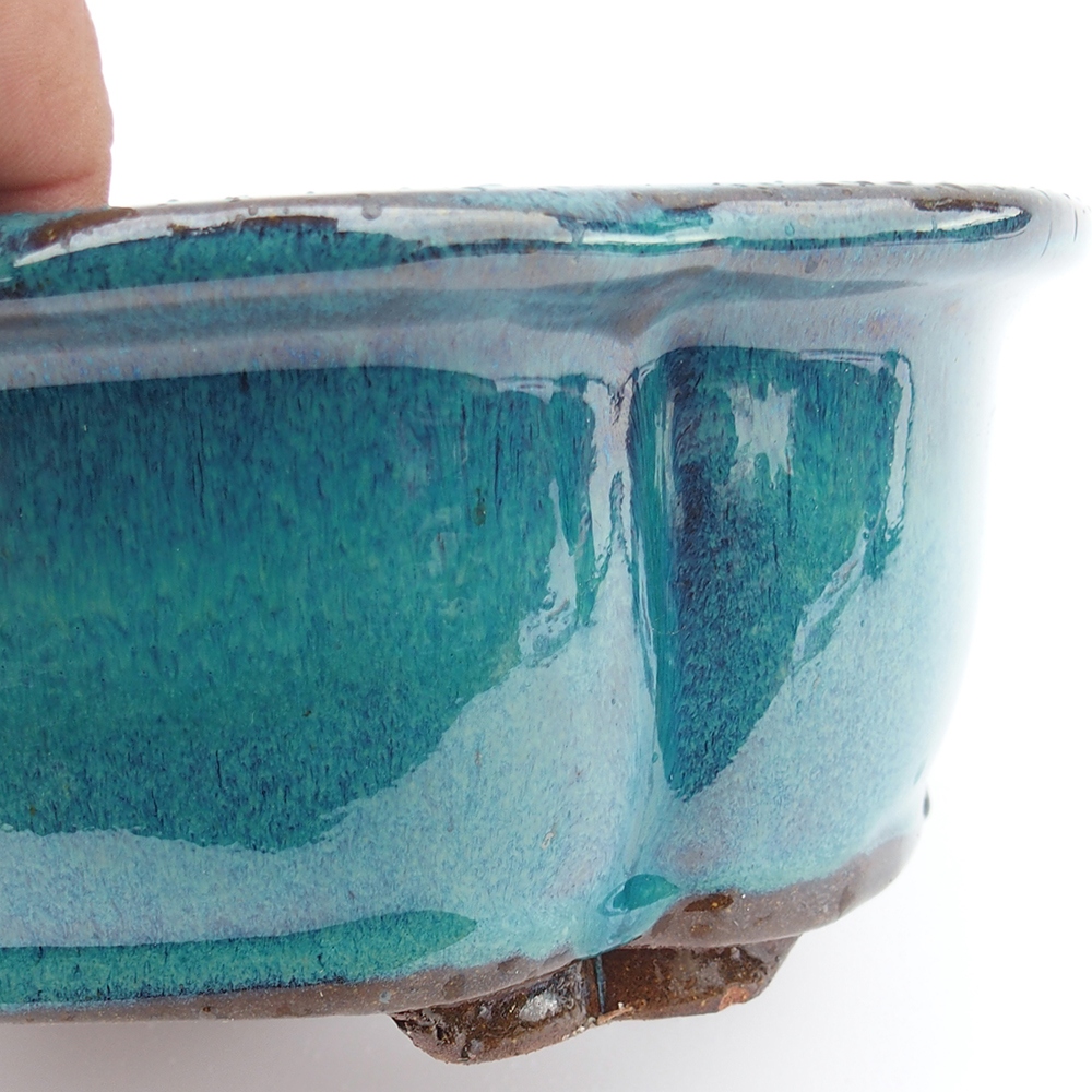 Tál 26 x 20 x 8,5 cm kék-zöld