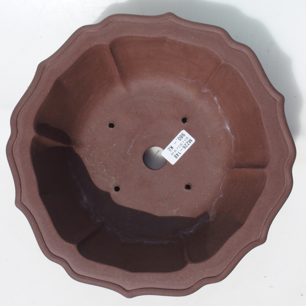 Bonsai tál 30,5 x 30,5 x 10 cm - barna