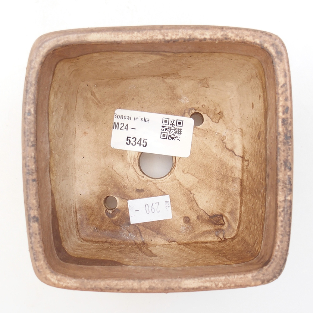 kerámia bonsai tál 10,5 x 10,5 x 7 cm, rózsaszínű