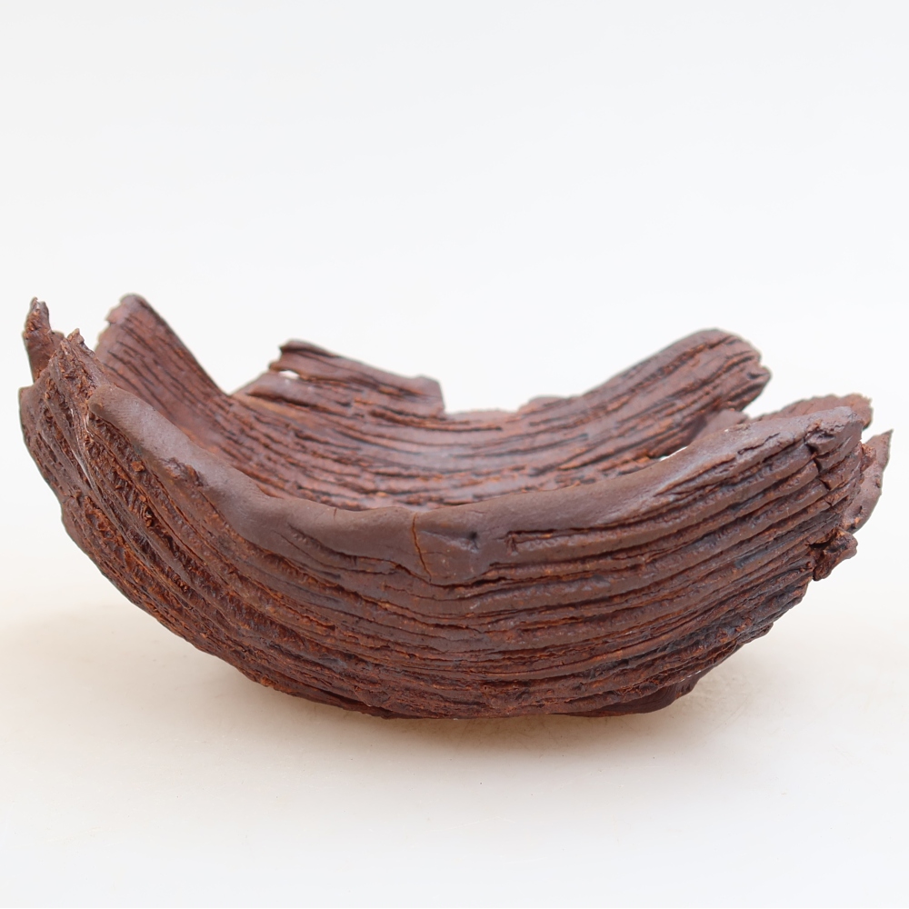 Kerámia héj  15 x 13 x 6,5 cm, barna színű