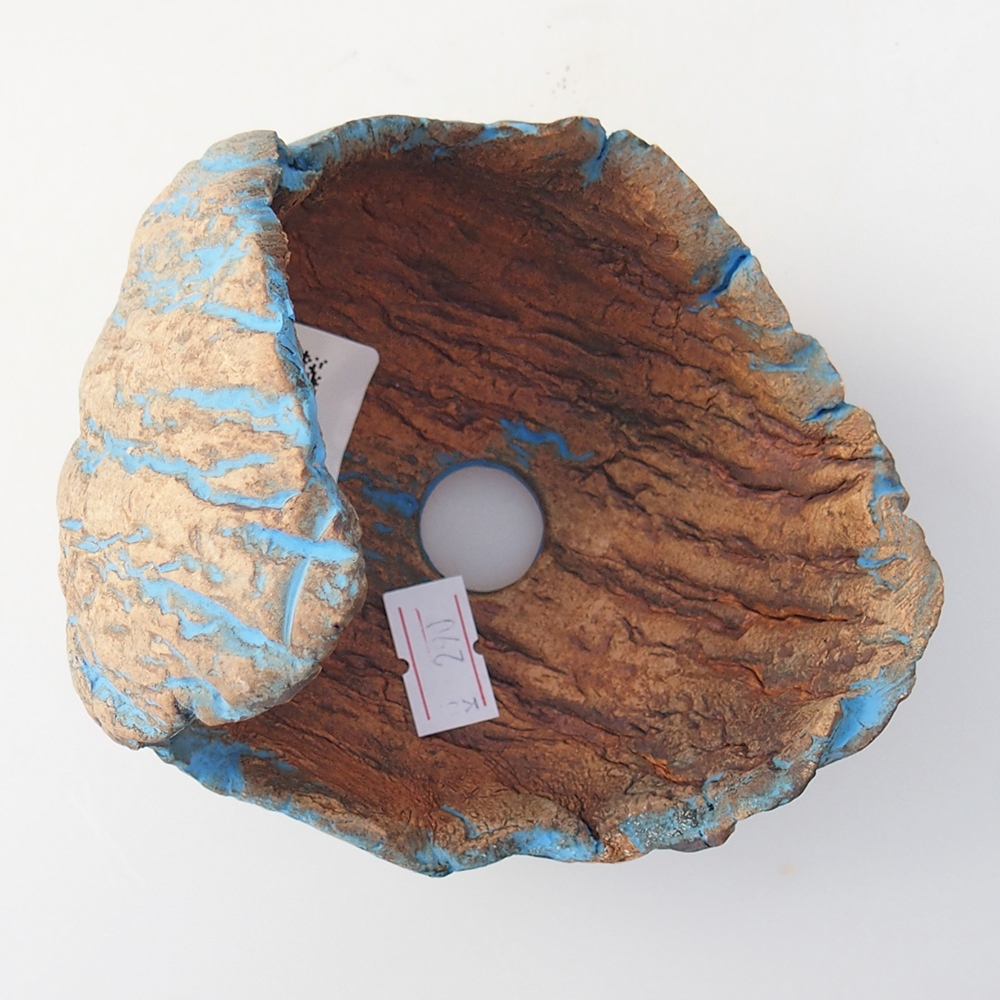 Kerámia kagyló 10 x 10 x 12 cm , sárga