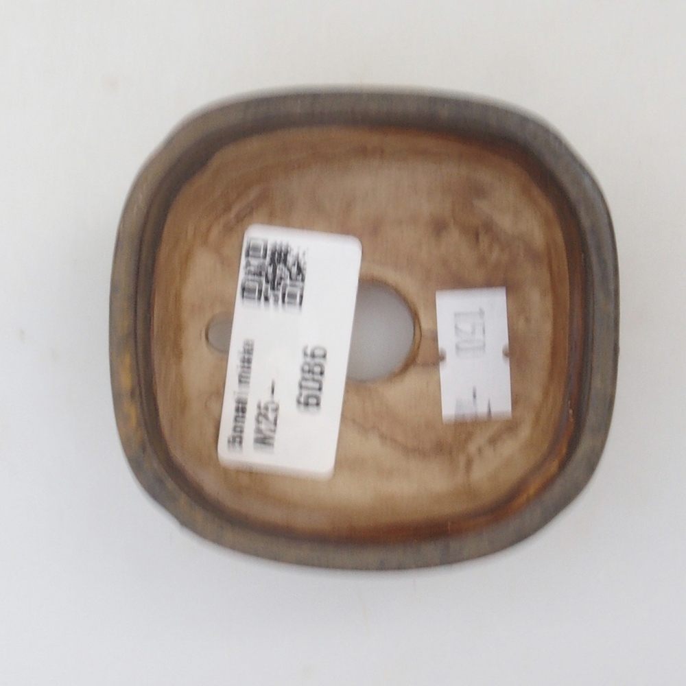 kerámia bonsai tál 10 x 8,5 x 4 cm, barna