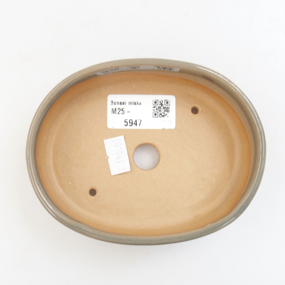kerámia bonsai tál 22 x 17 x 5 cm, zöld