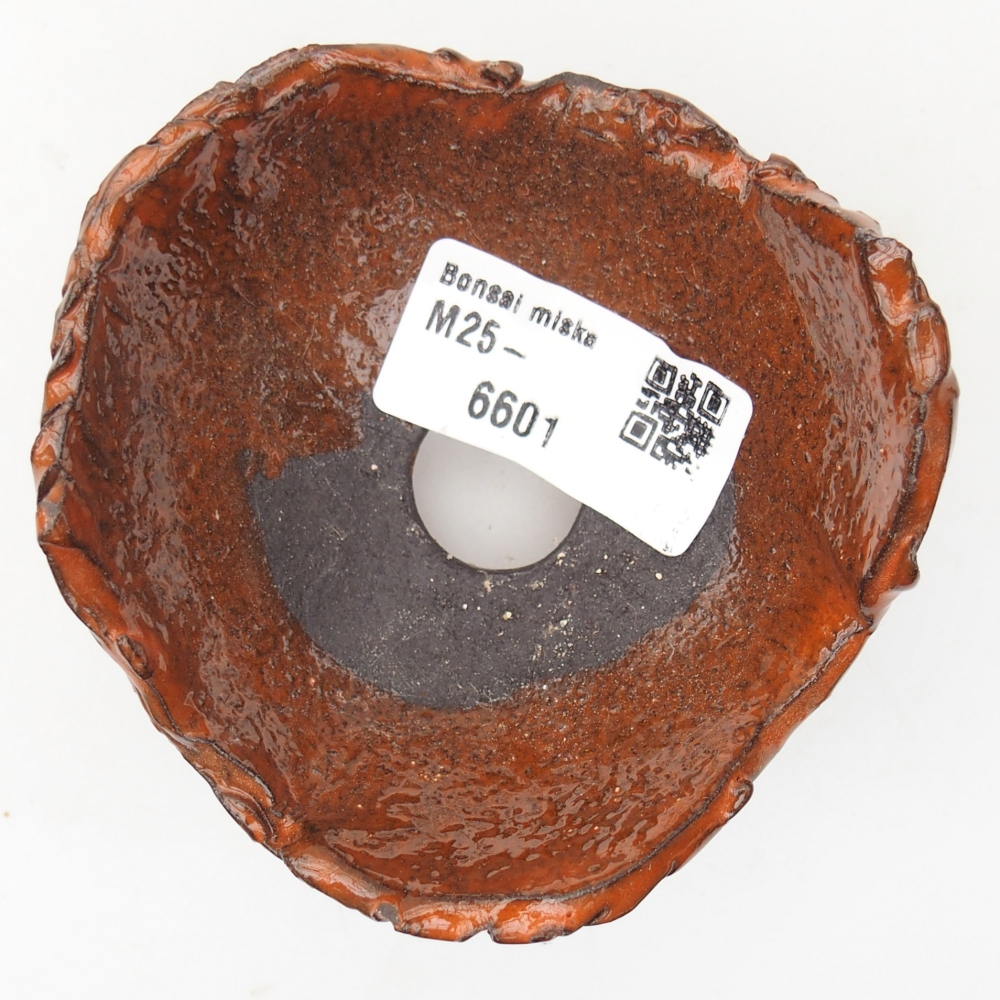 Kerámia kagyló 8,5 x 8,5 x 5 cm , narancssárga színű