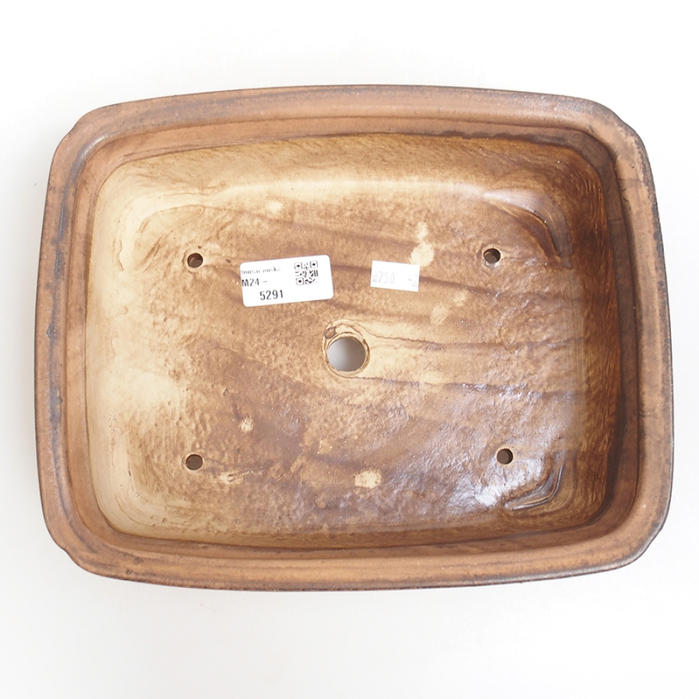 kerámia bonsai tál 25 x 20 x 7,5 cm, rózsaszínű