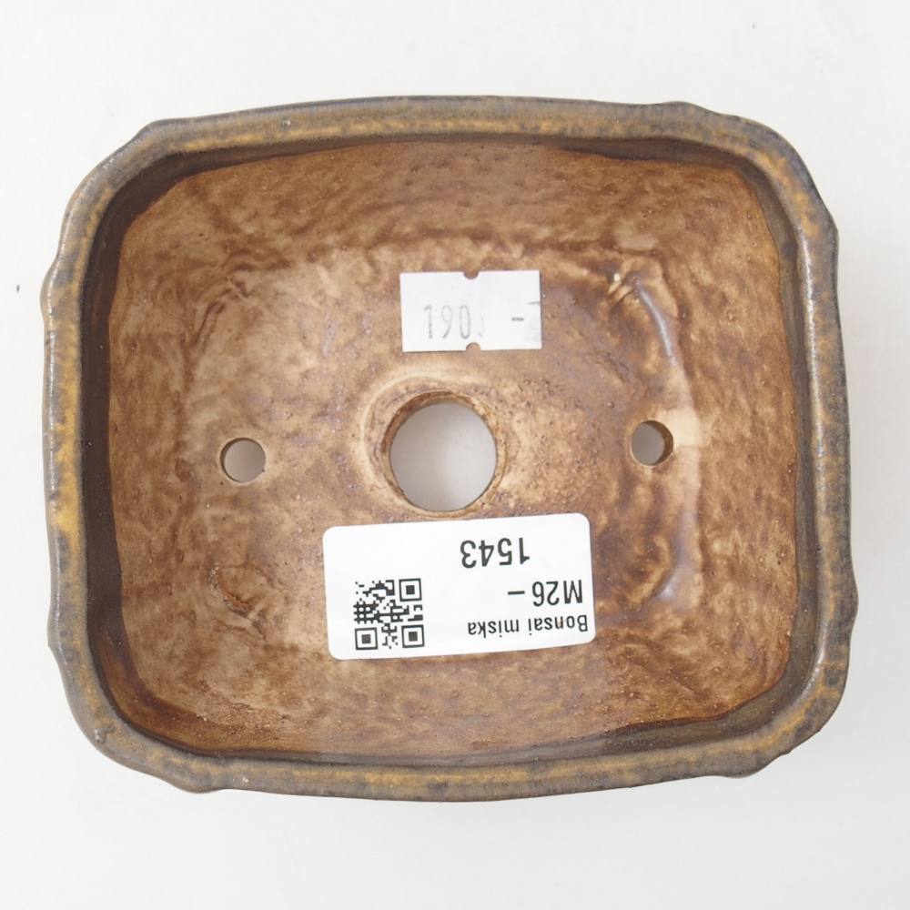 kerámia bonsai tál 10 x 9 x 5 cm, barna