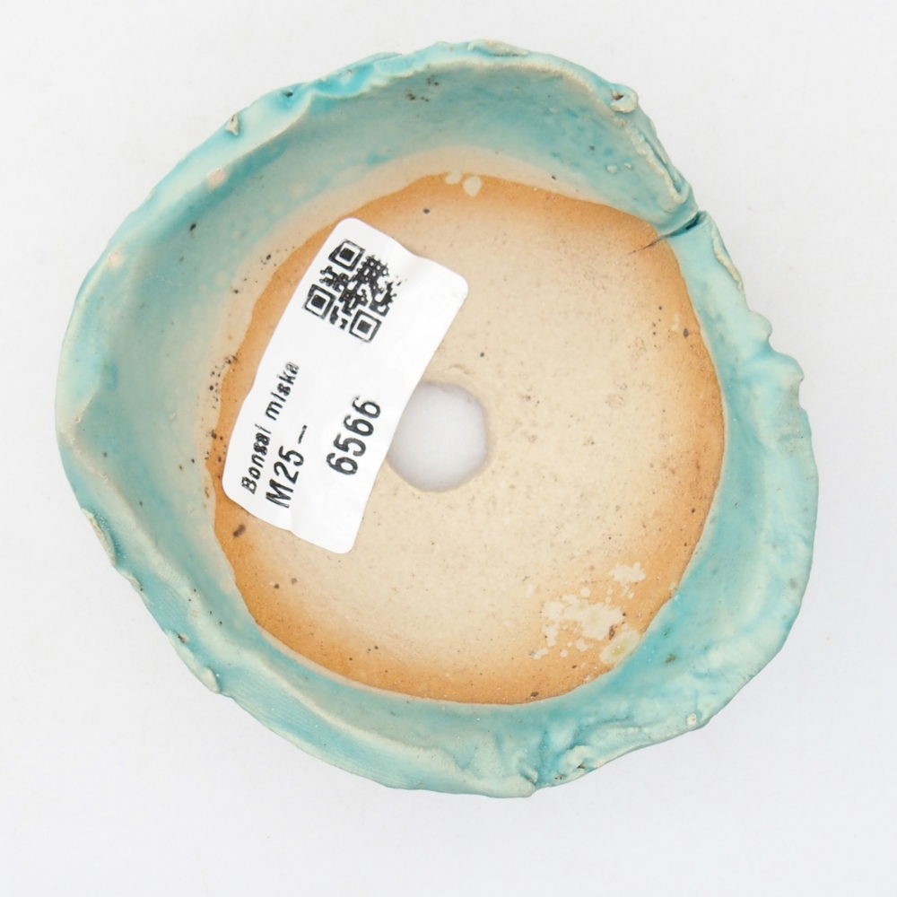 Kerámia kagyló 8,5 x 8 x 4 cm , kék színű