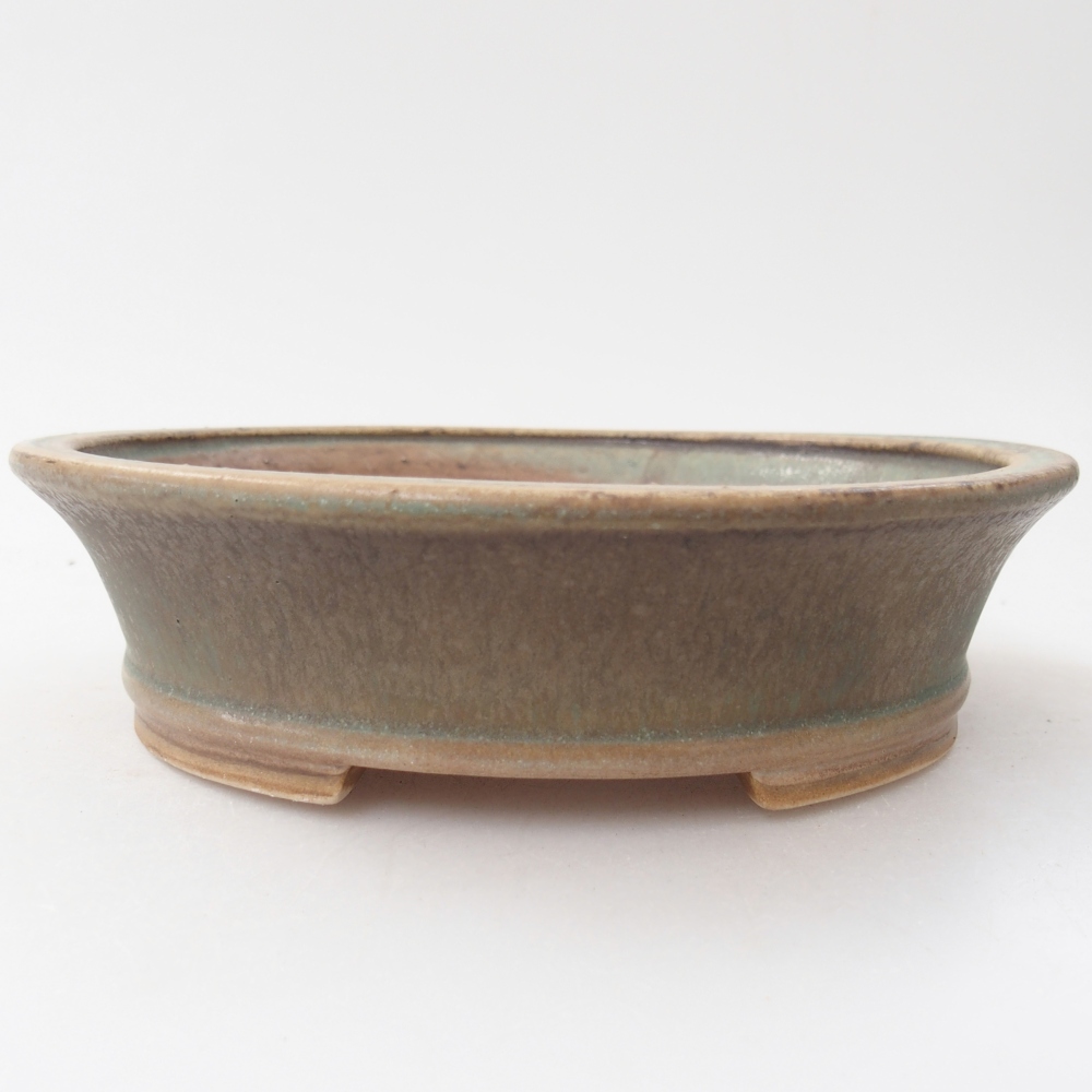 kerámia bonsai tál 17,5 x 16 x 4,5 cm, színes, öntözött