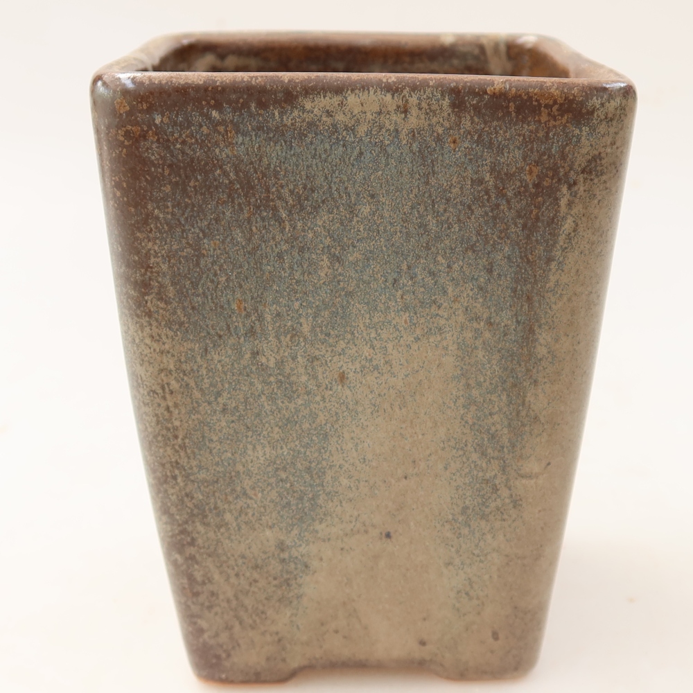 kerámia bonsai tál 8,5 x 8,5 x 11 cm, barna