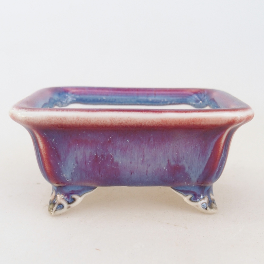 Mini bonsai tál 7 x 5,5 x 3 cm, lila színű