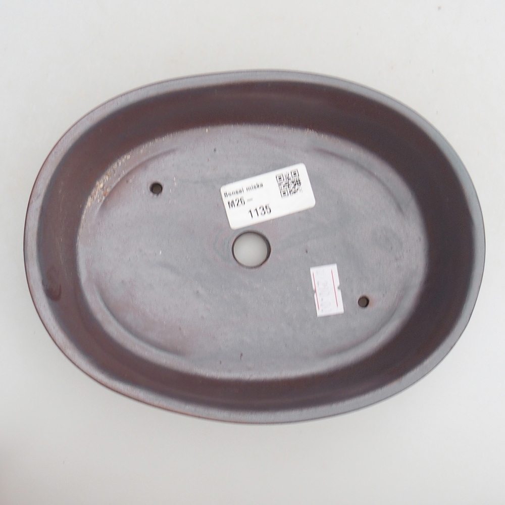 Kerámia bonsai tál 19 x 14 x 4,5 cm, fém színben