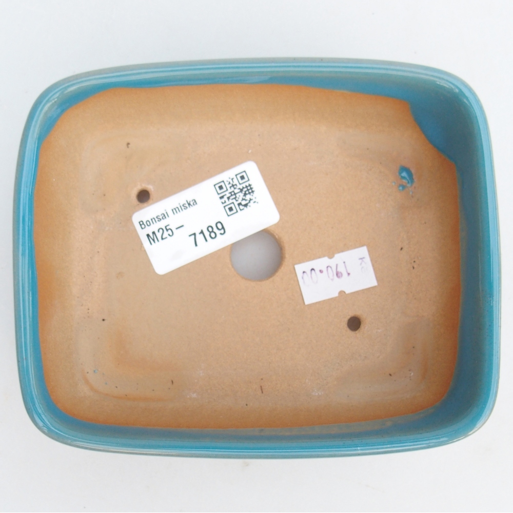 kerámia bonsai tál 12 x 10 x 4 cm, kék színben