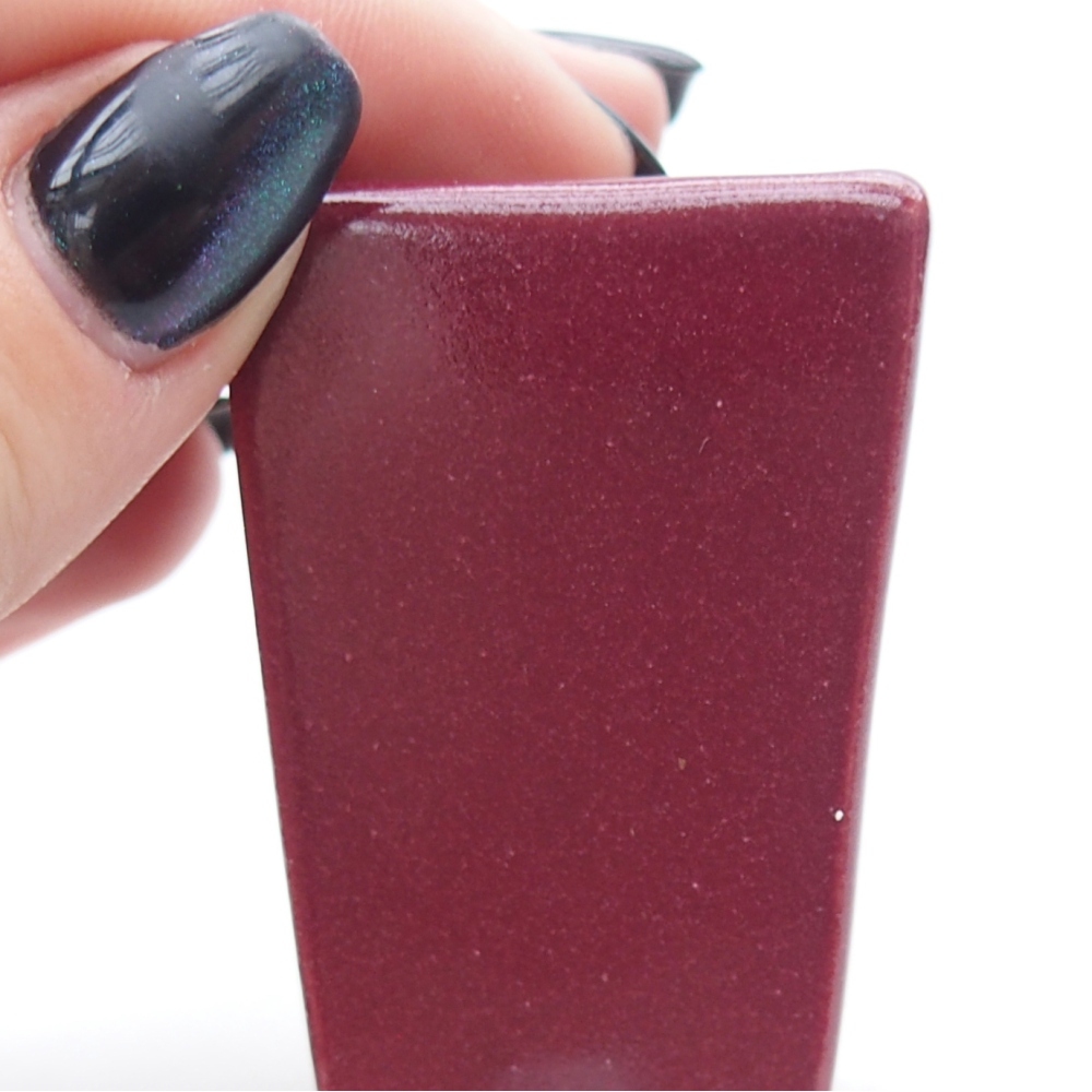 Mini bonsai tál 3,5 x 3,5 x 5 cm, bordó színben