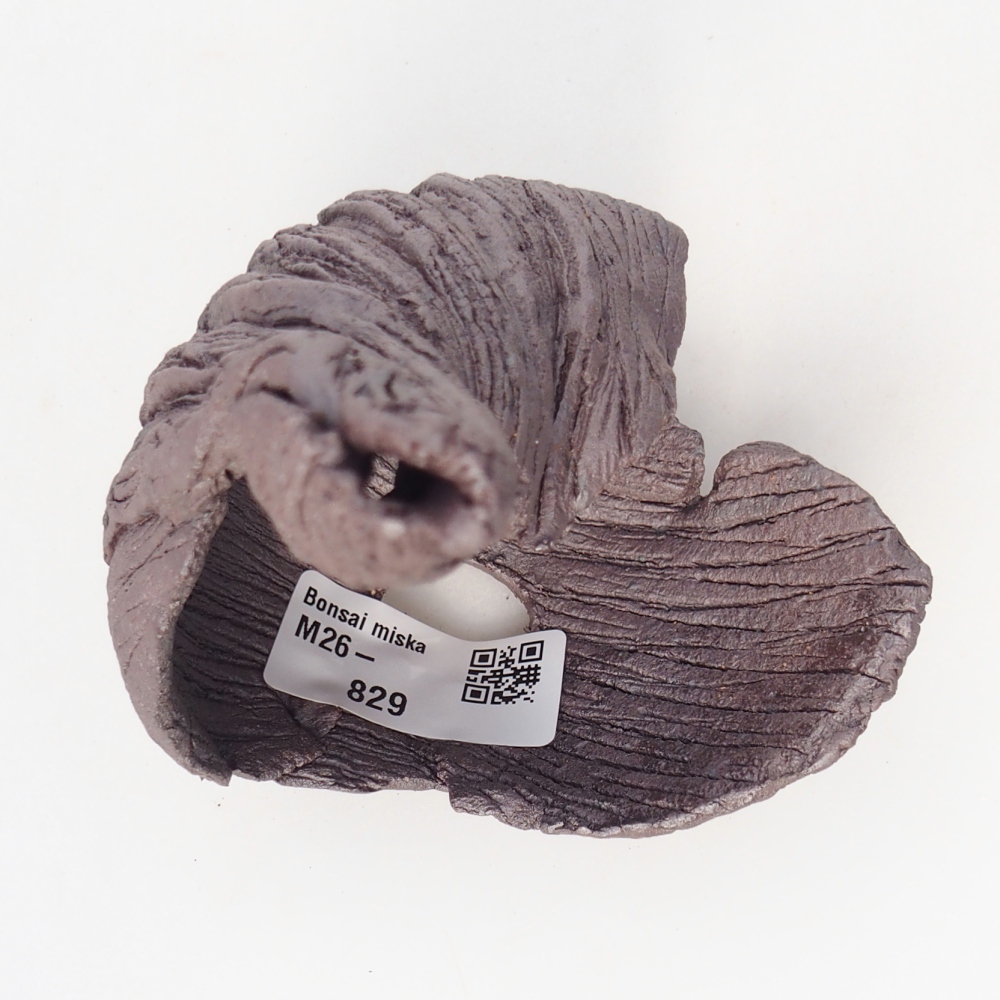 Kerámia kagyló 8 x 9 x 14 cm , fémes színű