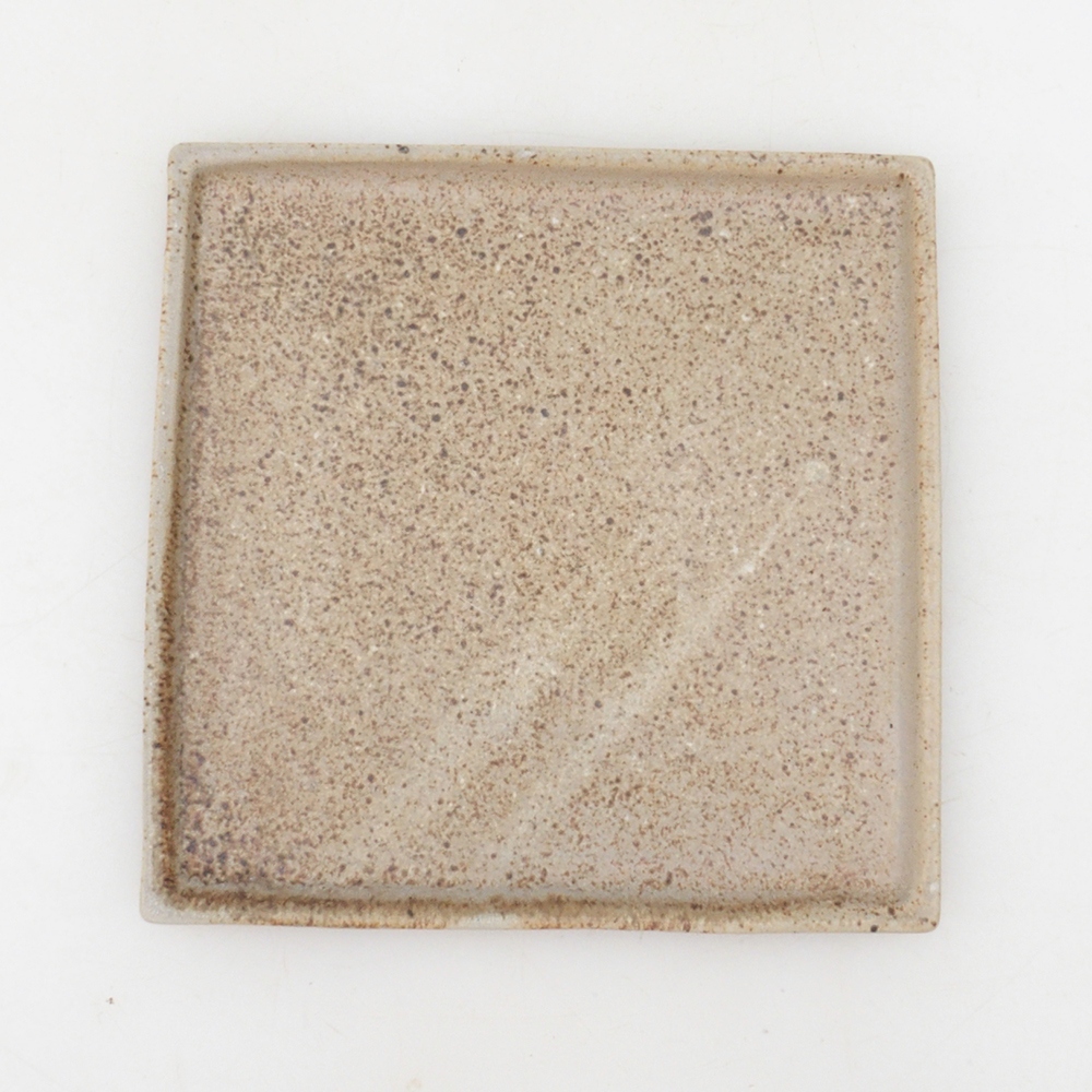 Bonsai tál négyzet alakú L - 14 x 14 x 1 cm - bézs színű