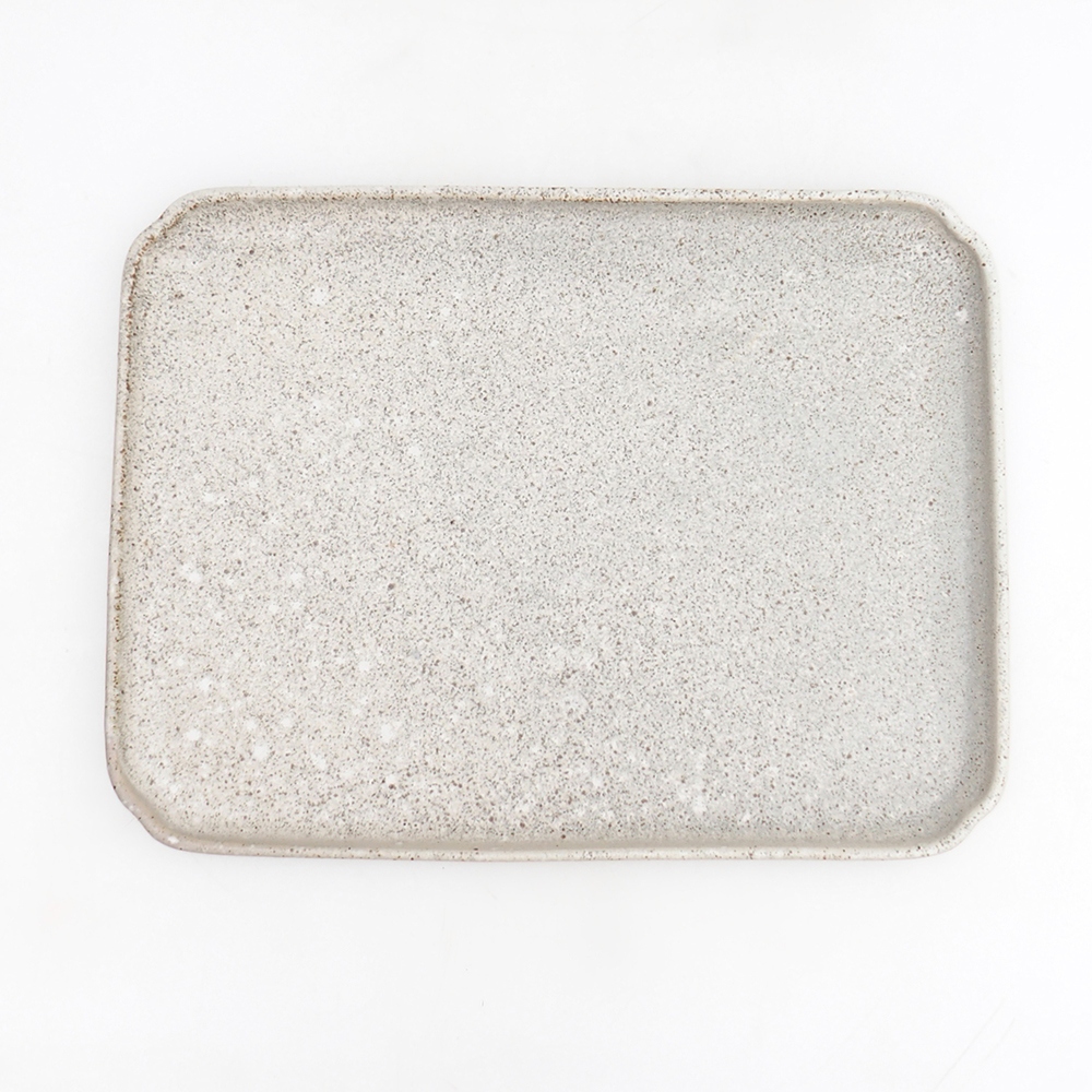 Kerámia tál H07 - 28 x 19 x 1,5 cm - barna