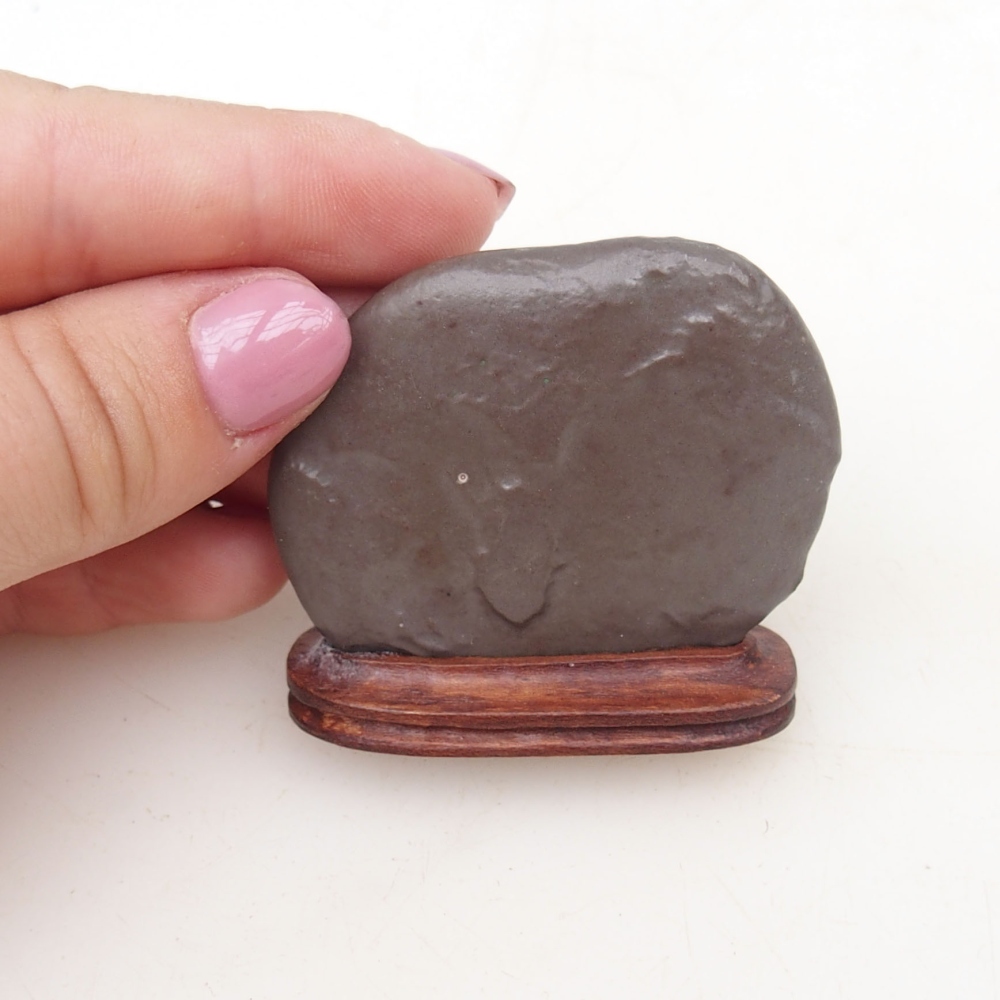 Suiseki - Kő DAI-val (fa alapon)