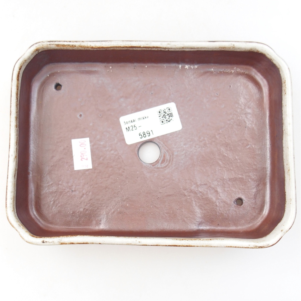 kerámia bonsai tál 22 x 17 x 5 cm, zöld