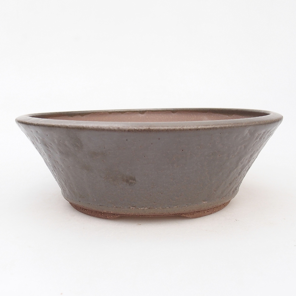 Kerámia bonsai tál 17,5 x 17,5 x 6 cm, fém színben