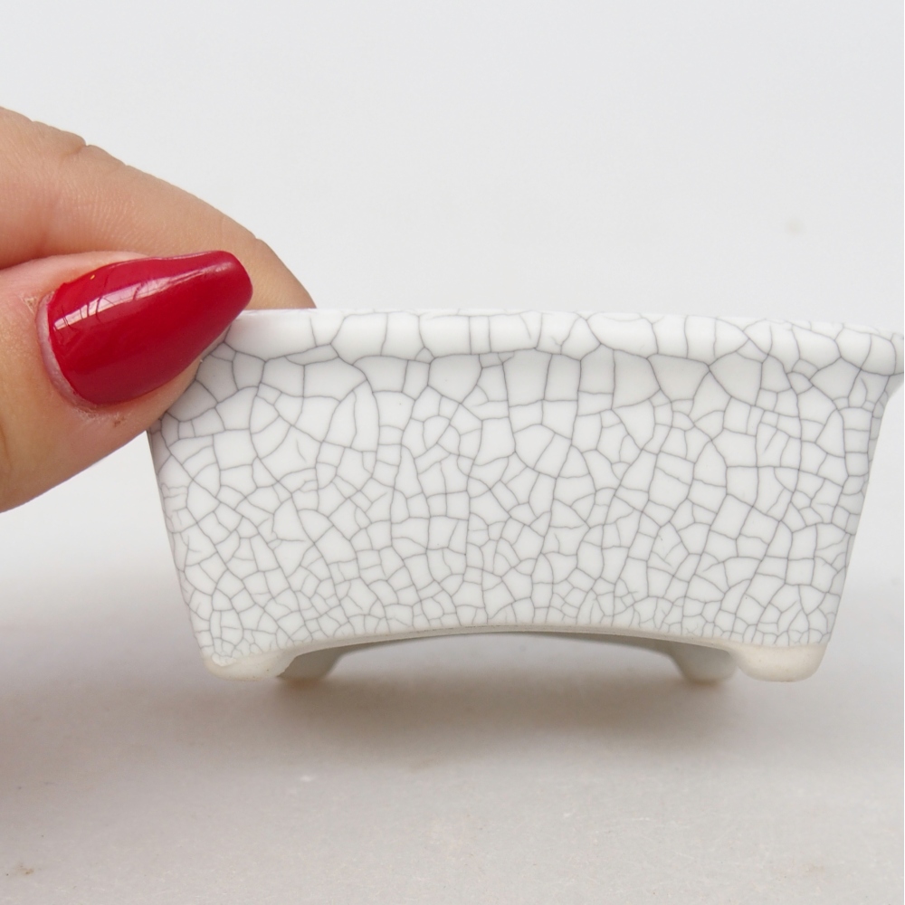 Mini bonsai tál 8 x 6,5 x 3,5 cm, raku színben