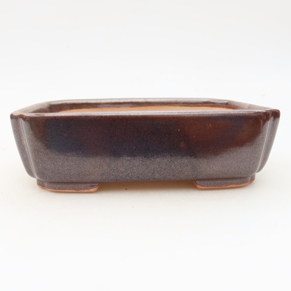kerámia bonsai tál 15 x 12,5 x 4,5 cm, barna