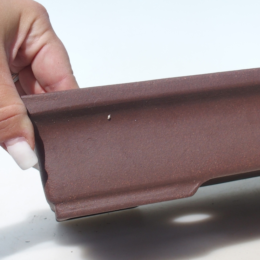 Bonsai tál 36,5 x 24 x 6,5 cm nyírfa barna