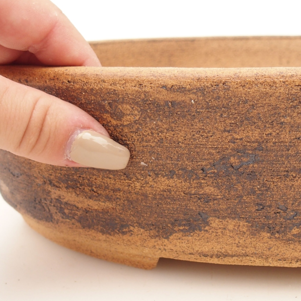 Bonsai tál 32,5 x 25 x 8 cm , színe barna