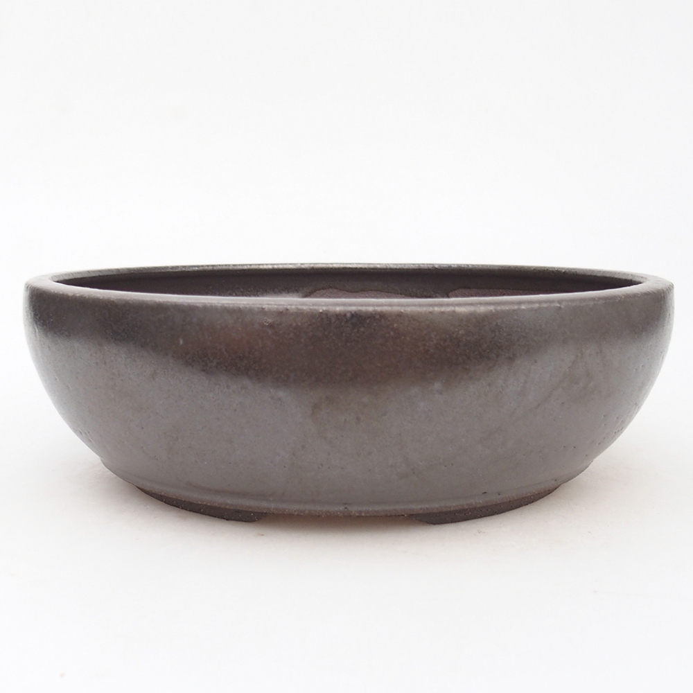 Kerámia bonsai tál 20 x 20 x 6,5 cm, fém színben