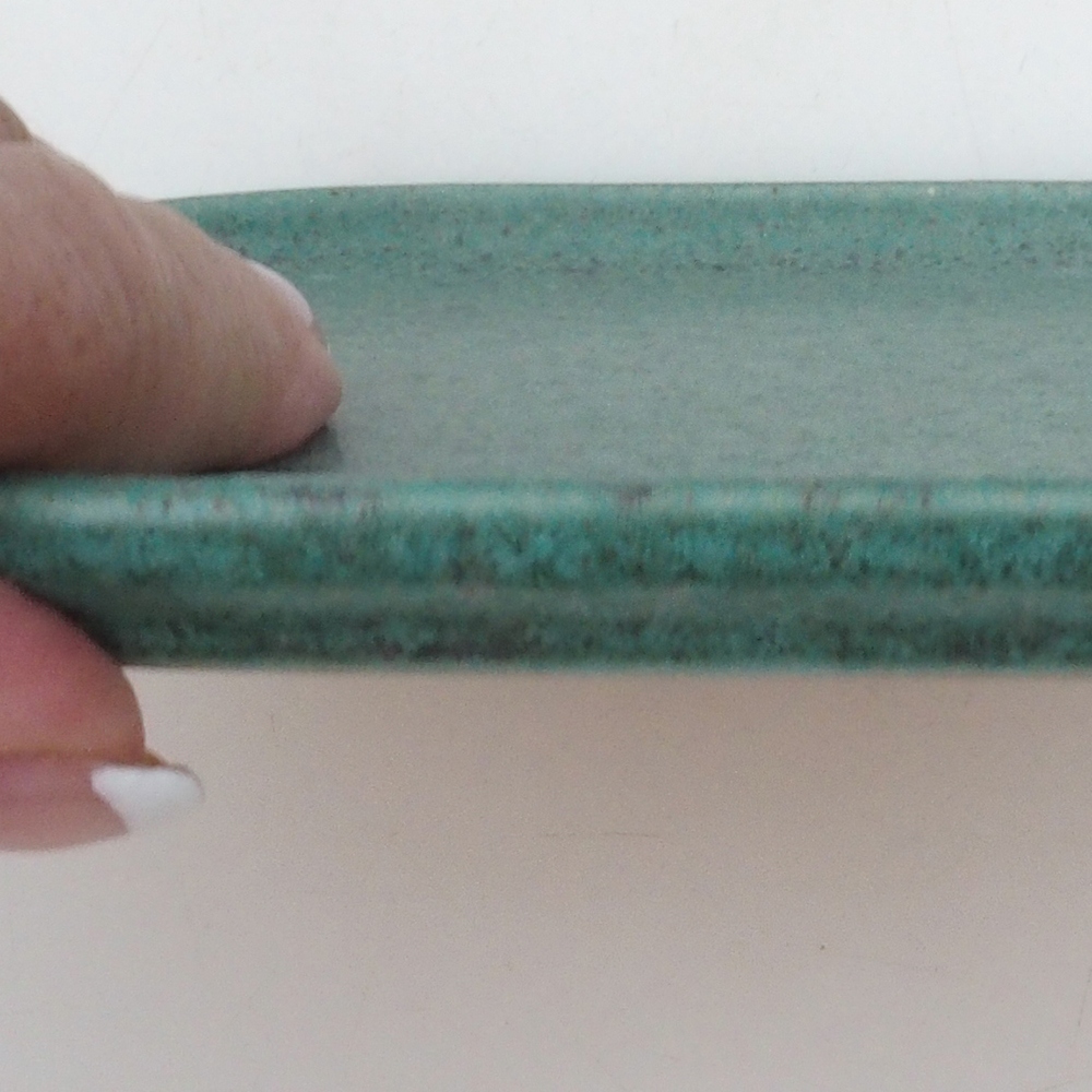 Kerámia tálka H38 -12 x 11 x 1 cm - zöld