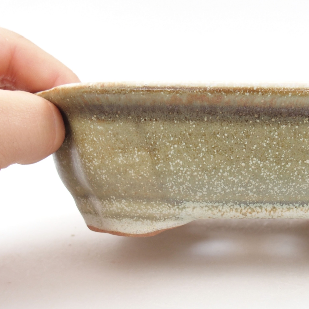 kerámia bonsai tál 22 x 17 x 5 cm, zöld