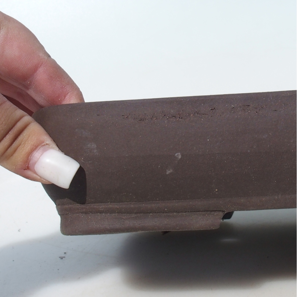 Bonsai tál 25,5 x 17,5 x 5 cm nyírfa barna