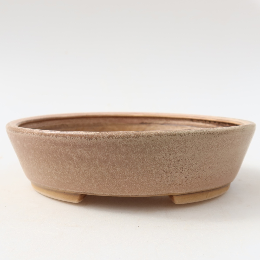 kerámia bonsai tál 15 x 14 x 4 cm, rózsaszínű