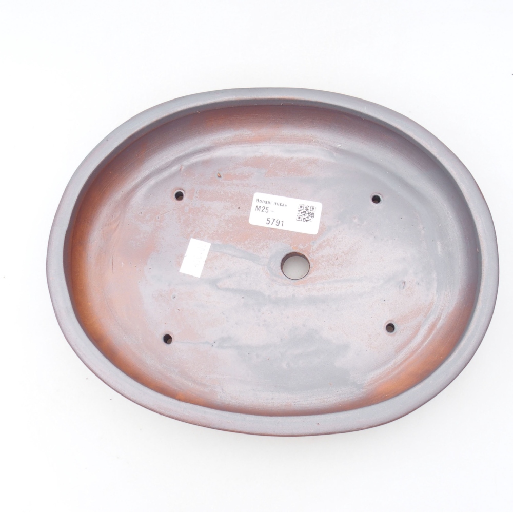 Kerámia bonsai tál 25 x 20 x 4 cm, fém színben