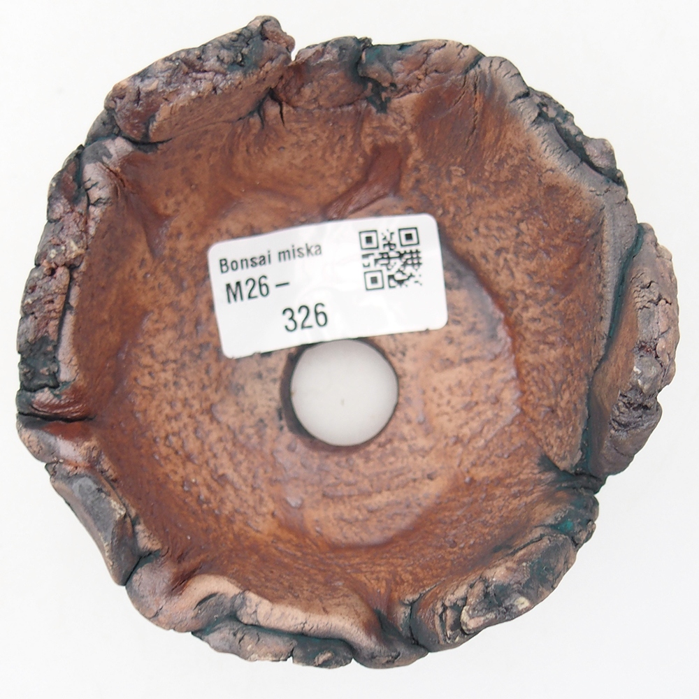 Kerámia kagyló 9 x 9 x 6 cm , zöld színű