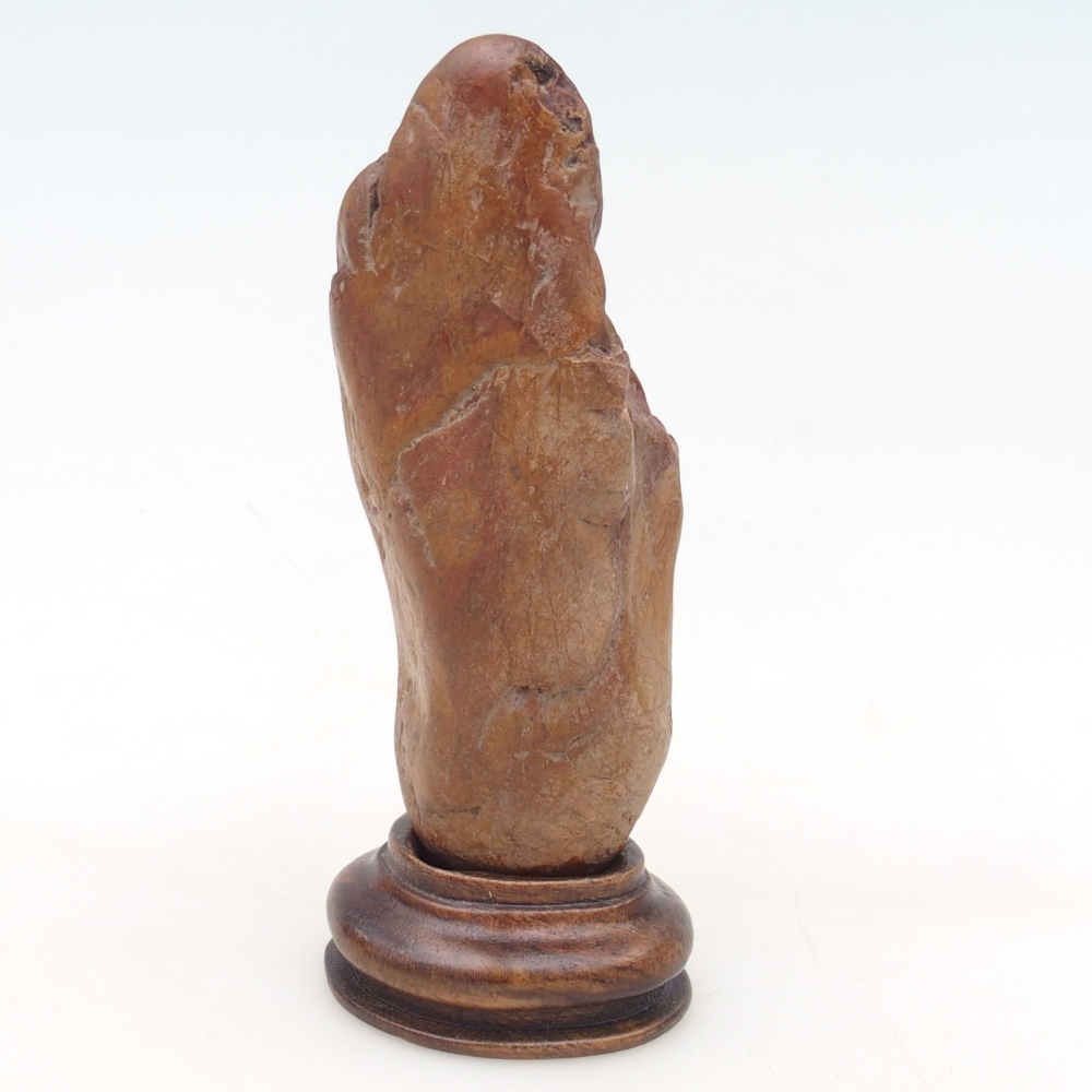 Suiseki - Kő DAI-val (fa alapon)