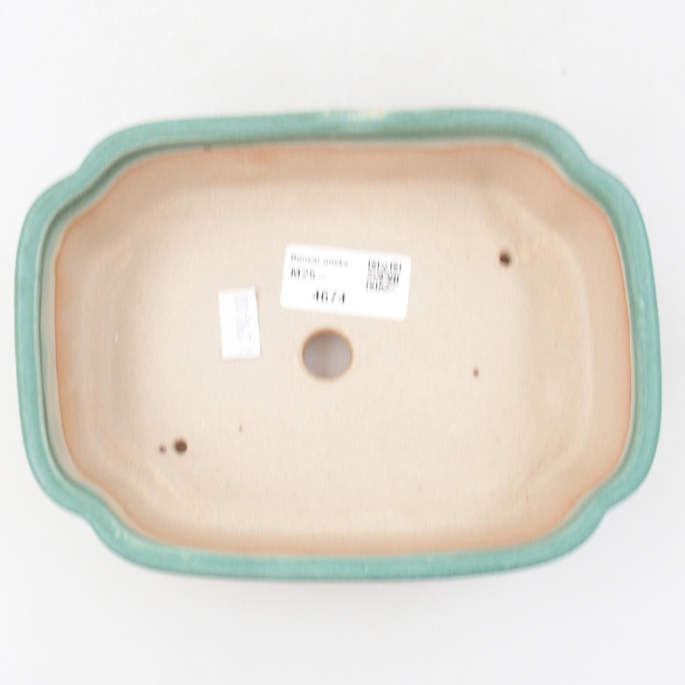 kerámia bonsai tál 18 x 13 x 5 cm, zöld