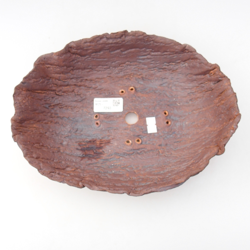 Kerámia kagyló 28 x 21,5 x 8,5 cm , színe barna