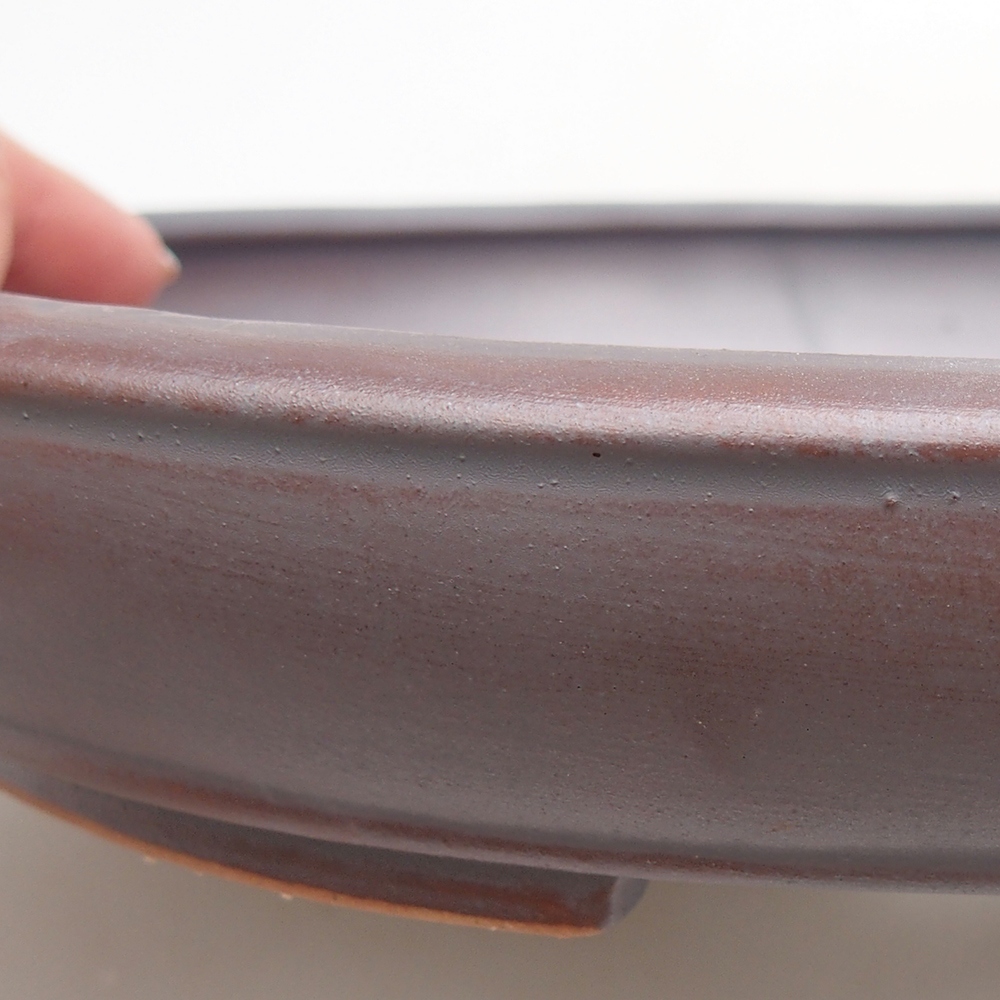 Kerámia bonsai tál 24 x 19,5 x 4 cm, fém színben