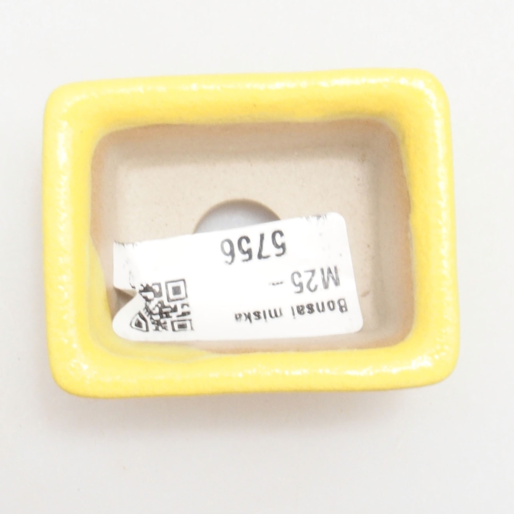 kerámia bonsai tál 5,5 x 4 x 2,5 cm, sárga